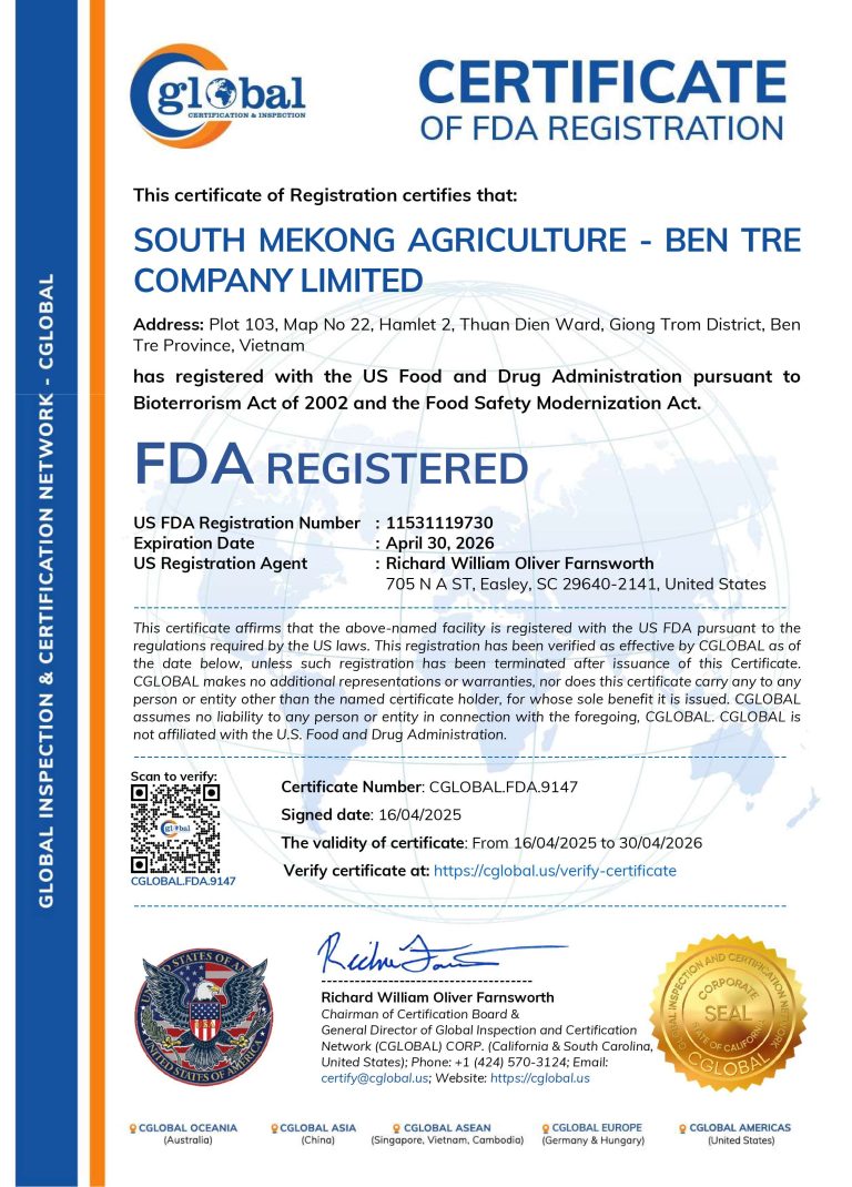 FDA-CERTIFICATE-chữ kí NEW- NAM MEKONG
